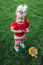 Load image into Gallery viewer, Baseball Stitch Bows
