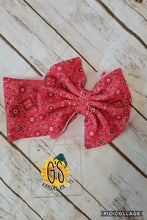 Load image into Gallery viewer, Red Paisley Bows
