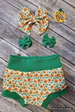 Load image into Gallery viewer, Sunflower Bummie &amp; Bow Set
