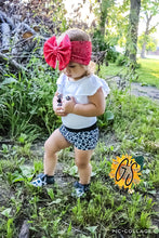 Load image into Gallery viewer, Cow &amp; Red Paisley Bummie/Bow Set
