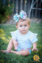 Load image into Gallery viewer, Light Blue Floral Bummie Set

