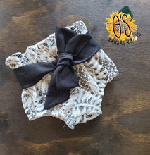 Load image into Gallery viewer, White Lace Bloomers w/ Denim Belt
