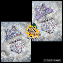 Load image into Gallery viewer, Reversible Butterfly/Floral Swim Preorder

